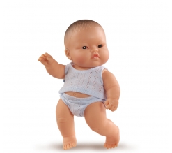 Baby pop, jongen, gekleed, 21 cm