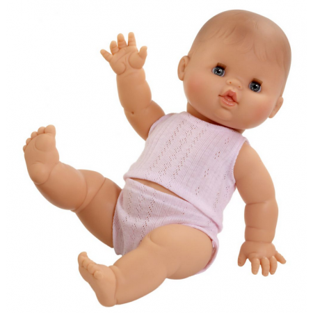 Baby pop meisje, 34cm, in ondergoed
